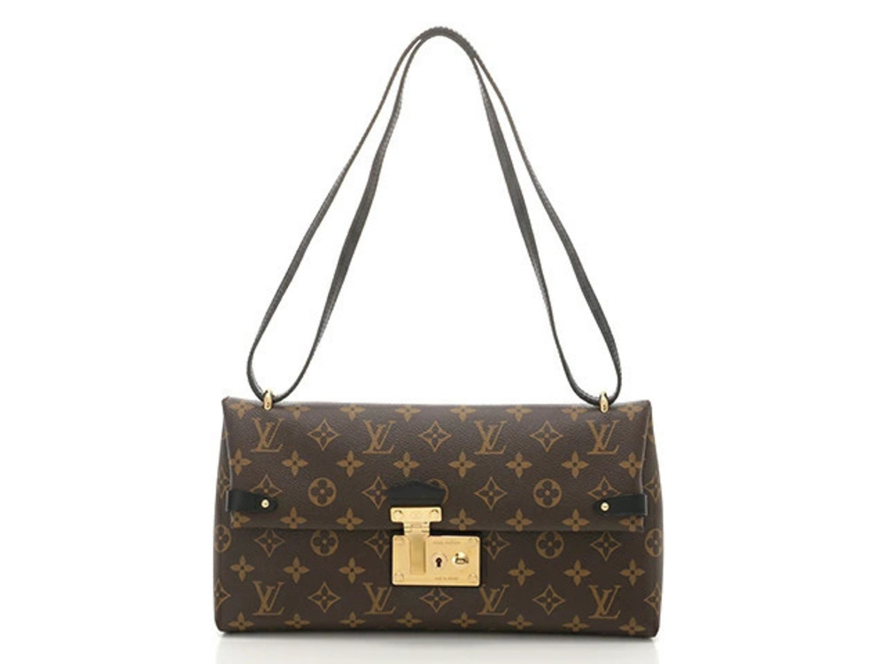 LOUIS VUITTON Shoulder Bag Monogram Black Noir Black